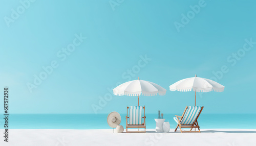 summer travel tropical background