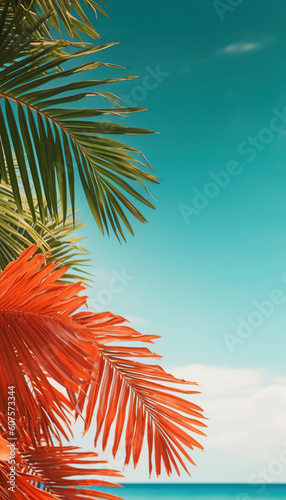 summer travel tropical background