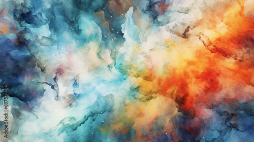 abstract watercolor background with watercolor ai generative