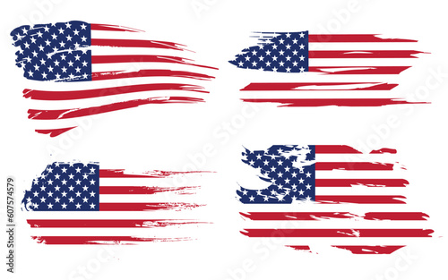 American flag background fully editable vector illustration, can be scaled to any size without quality loss