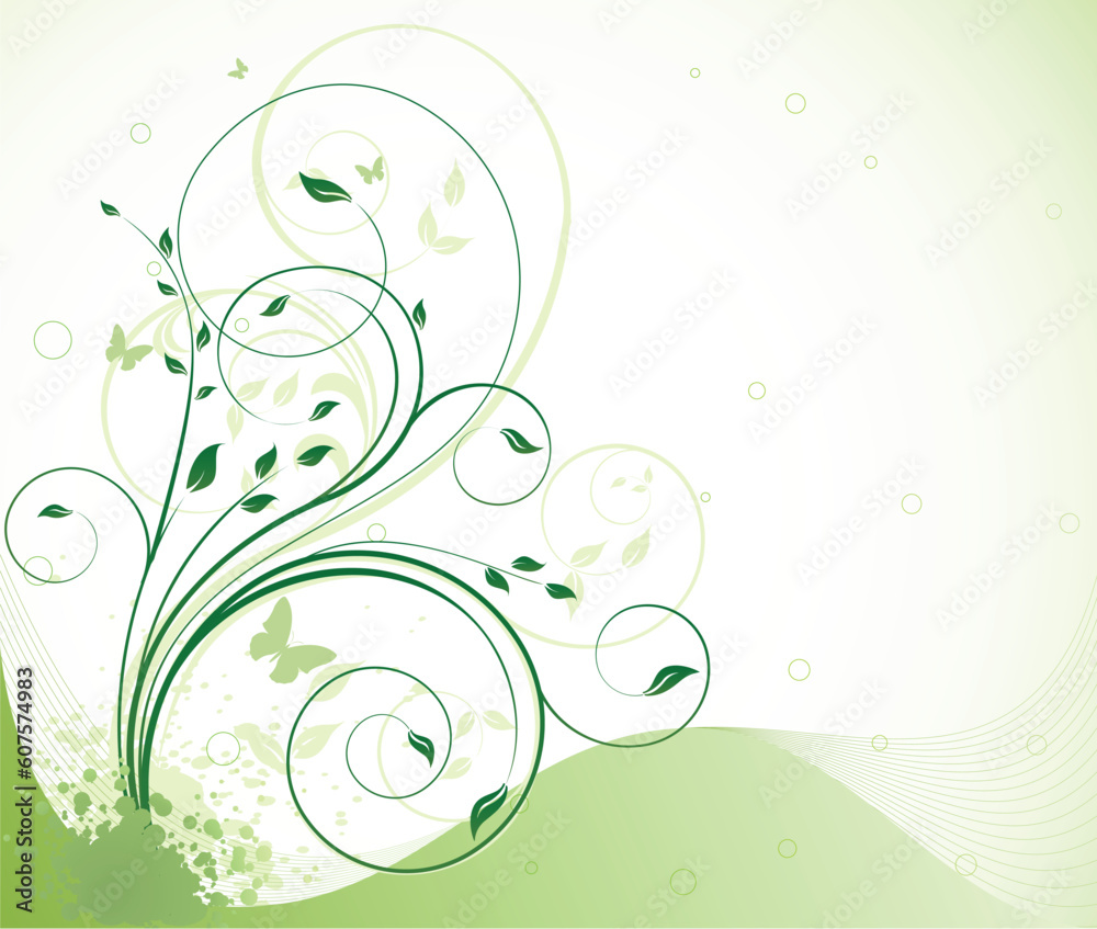 Floral  vector background