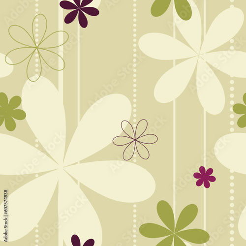 Seamless floral background. Will tile perfectly. Please check my portfolio for more seamless patterns.