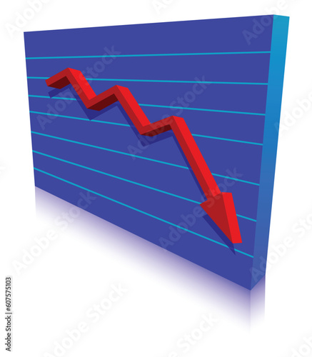Business Failure graph down arrow