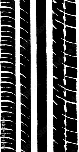 Vector Graphic of a car tyre track