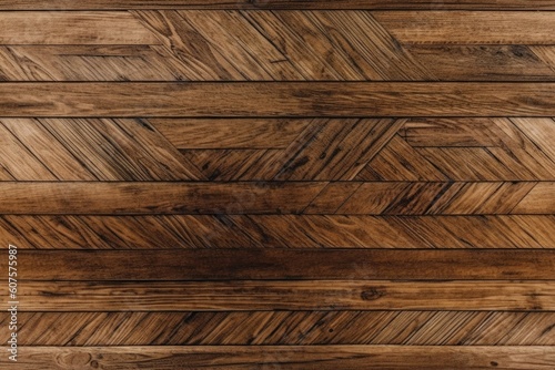 Background with a brown wood line pattern texture. Generative AI