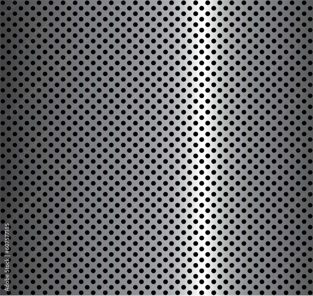 metal background with circles