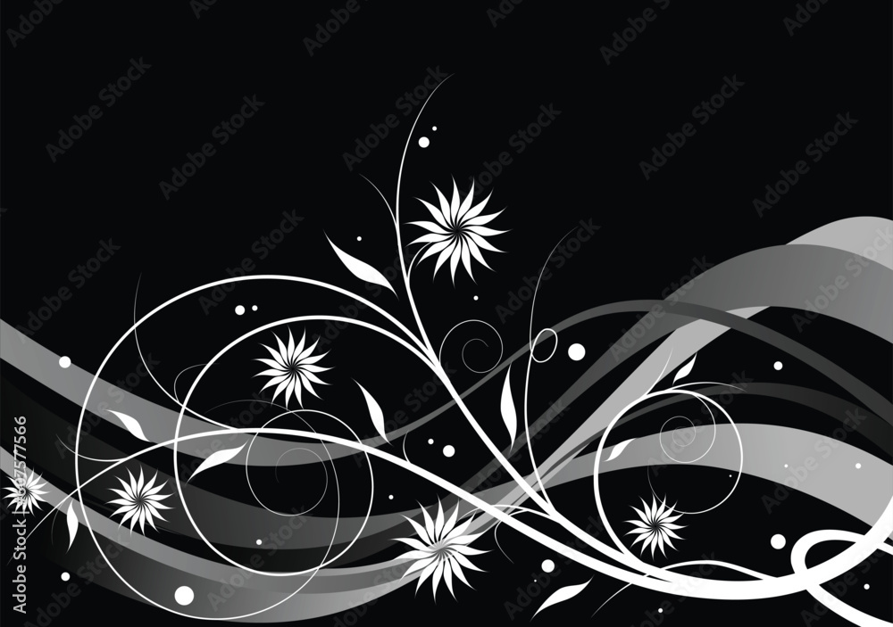 Abstract floral background, element for design. Abstract floral background, element for design.