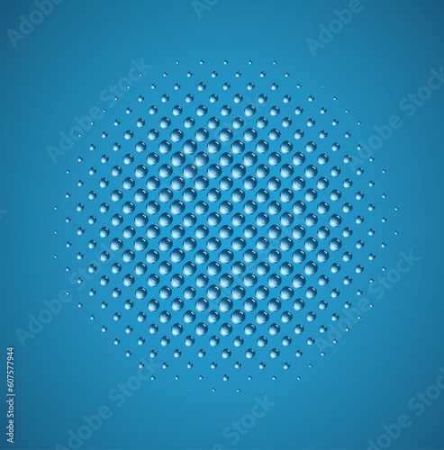 Beautiful Halftone Dew drop
