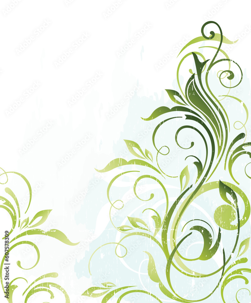 illustration drawing of floral background illustration drawing of floral background