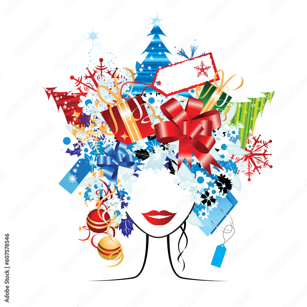 Christmas shopping, idea for your design Christmas shopping, idea for your design