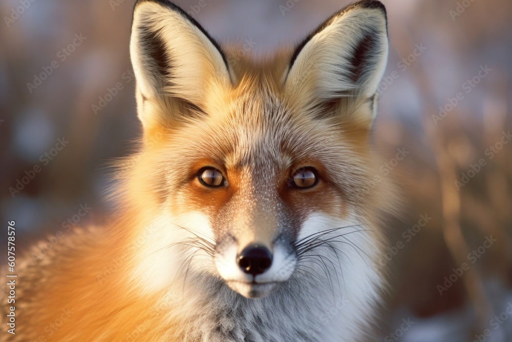 Curious Fox's Gaze: Inquisitive Wildlife, Clever Predator, Intense Portrait Curious Fox's Gaze: Inquisitive Wildlife, Clever Predator, Intense Portrait