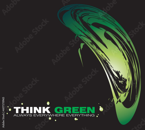Abstract Green Concept Background to use for cover or brochure