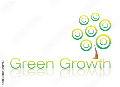Green Growth business card template