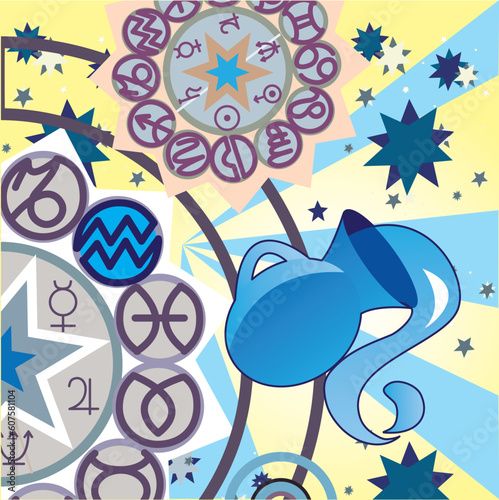 vector illustration of zodiac signs