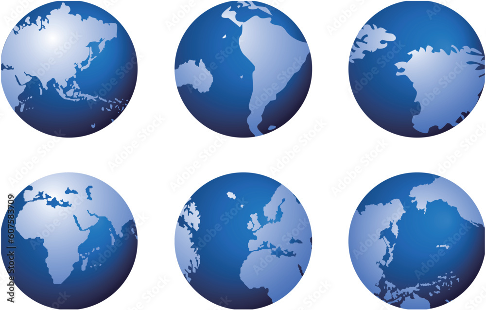 vector globe isolated on white background