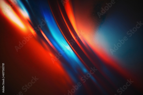 Ambient Red and Blue Swoosh Bokeh Blurred Depth of Field