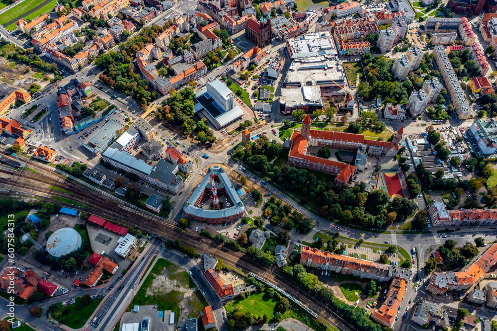 Legnica in Poland from above