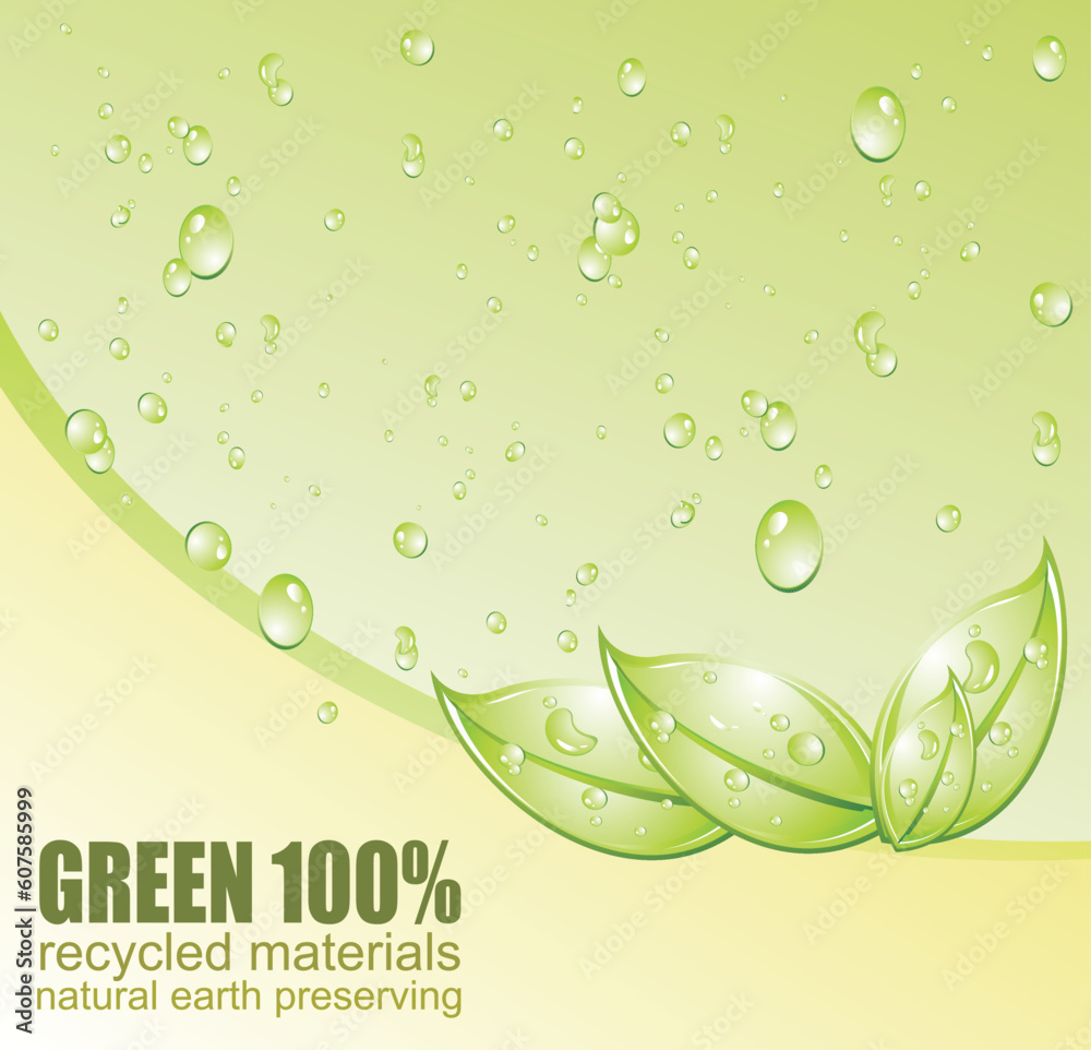 Conceptual Green Environment and recycle card Conceptual Green Environment and recycle card