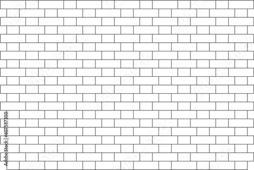 Vector illustration of an English bond brick wall