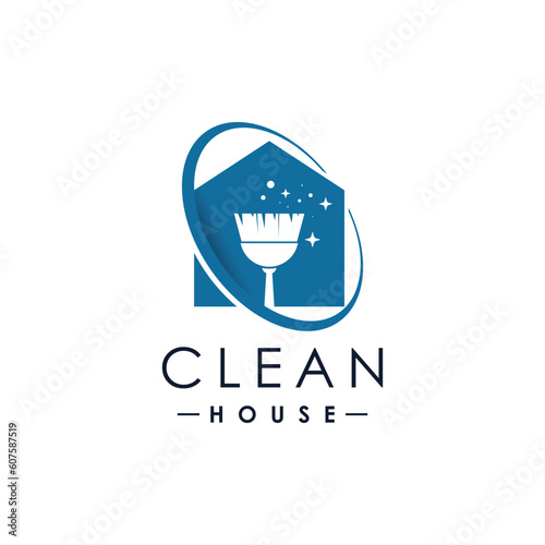 Clean logo vector idea with modern abstract style
