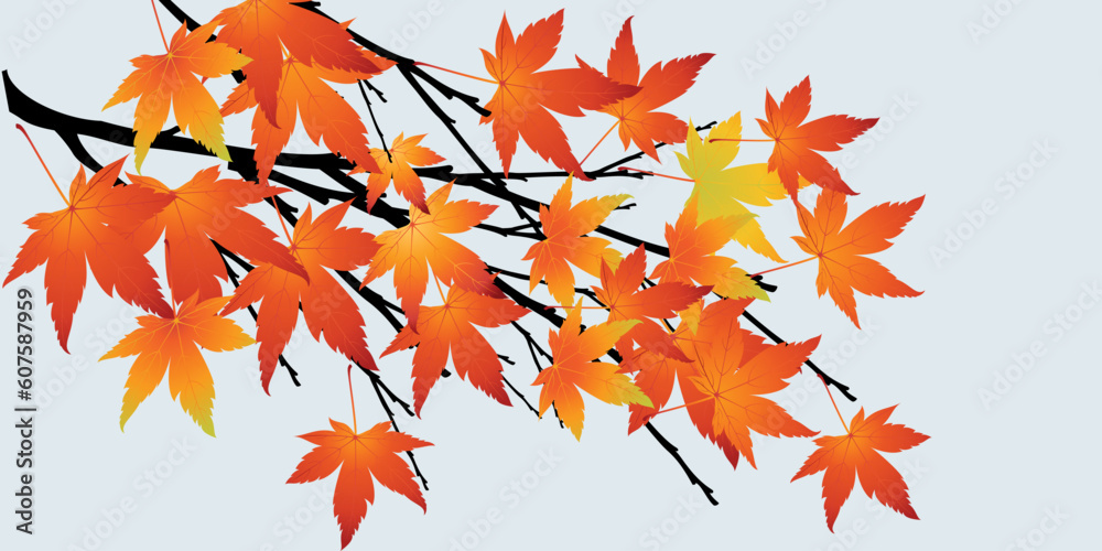 Abstract tree with autumn leaves vector illustration Abstract tree with autumn leaves vector illustration