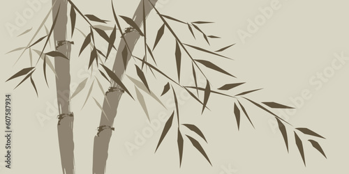 design of chinese bamboo trees  vector illustration