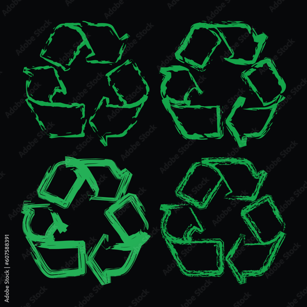 Recycle signs vector illustration Recycle signs vector illustration