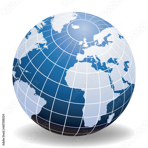 Globe of the World Europe and Africa