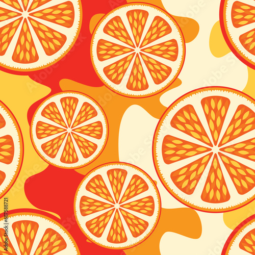 Seamless background with juisy fruits