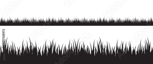 Seamless grass silhouette.  Please check my portfolio for more nature illustrations.