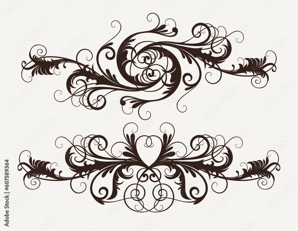 vector ornament In flower style