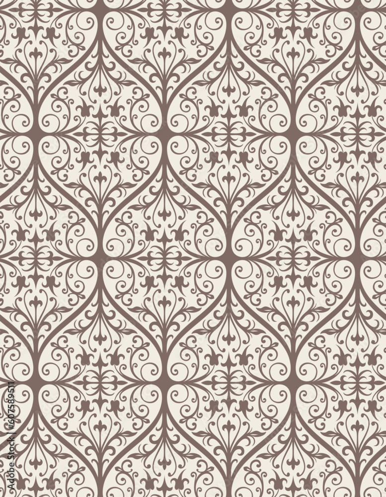 Seamless background from a floral ornament, Fashionable modern wallpaper or textile Seamless background from a floral ornament, Fashionable modern wallpaper or textile