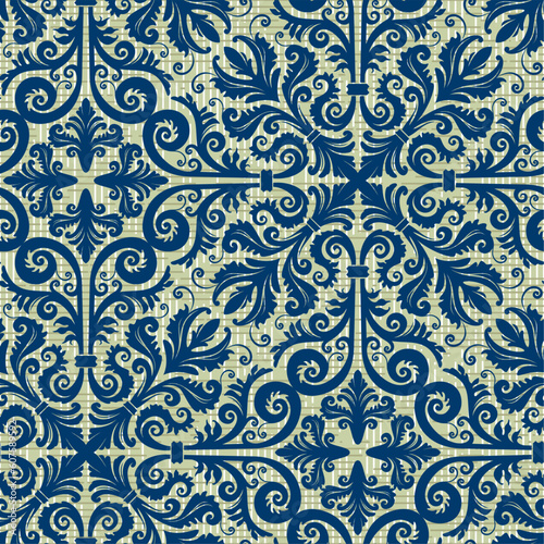 Seamless background from a floral ornament, Fashionable modern wallpaper or textile