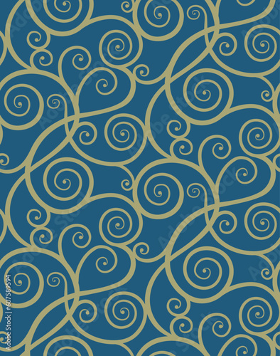 Seamless background from a floral ornament, Fashionable modern wallpaper or textile