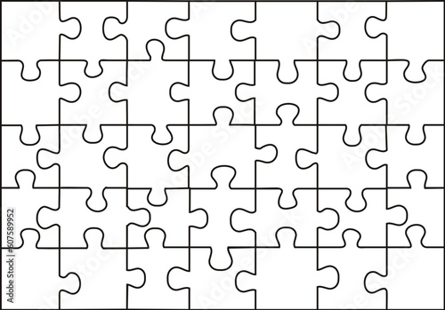 vector transparent puzzle on withe background