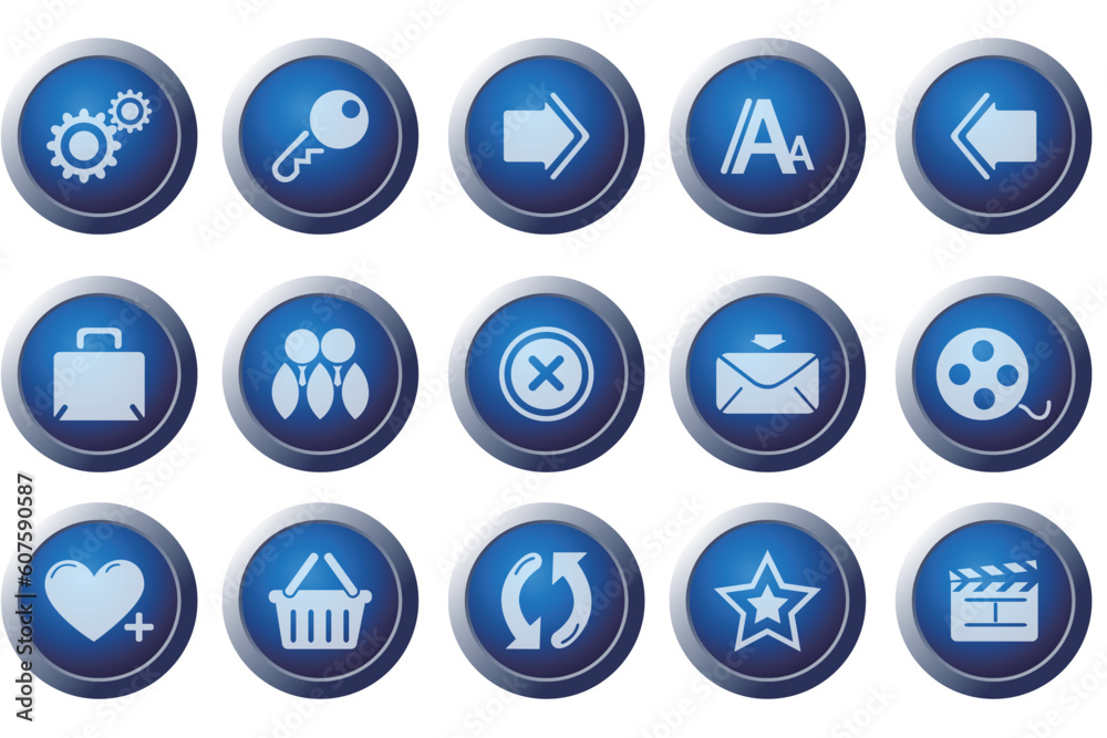 website and internet icons on white background website and internet icons on white background