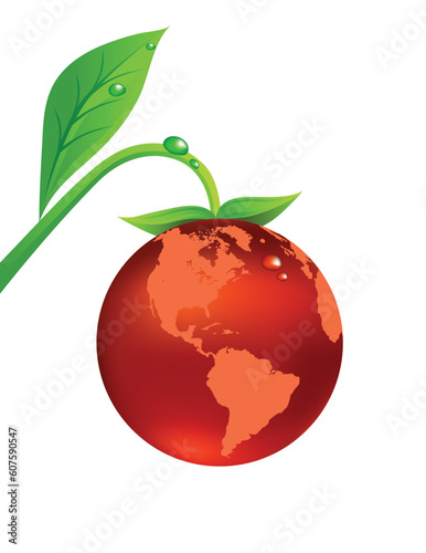 Earth fruit illustration