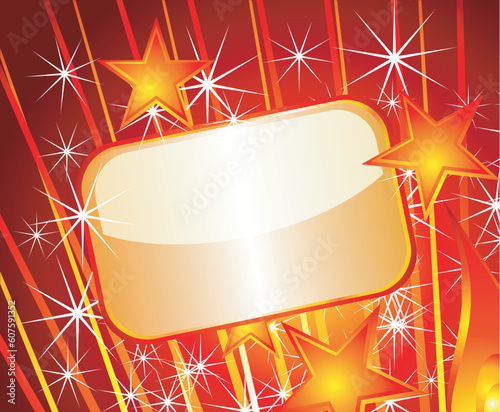 Glod Plated Text Field plate for Festive announcement