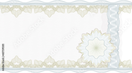 Classic guilloche border for diploma or certificate.  A4 / CMYK  Layers are separated!
