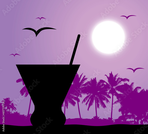 Coctail party on the beach
