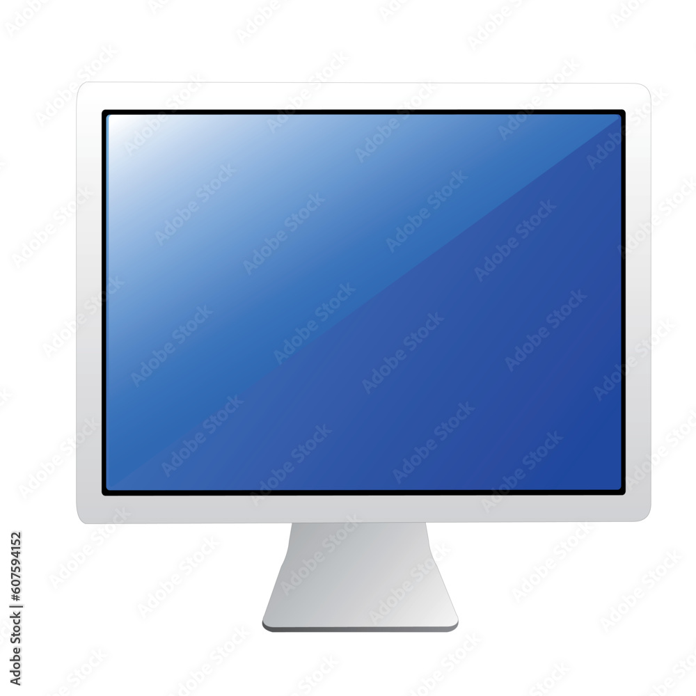 vector monitor isolated on white background vector monitor isolated on white background