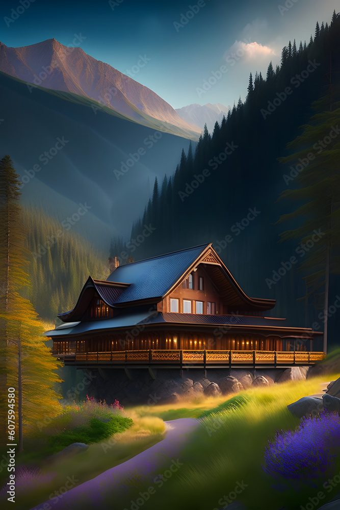 Hotel dans les montagnes