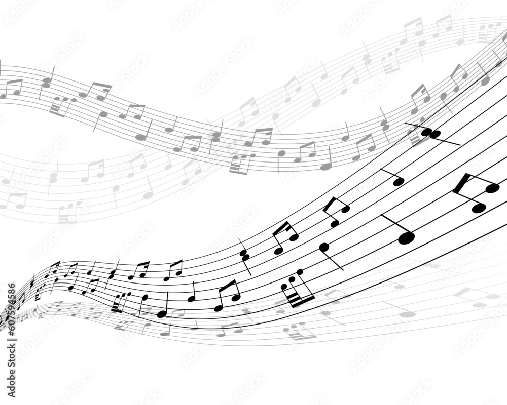 Musical notes stuff vector background for use in design Musical notes stuff vector background for use in design