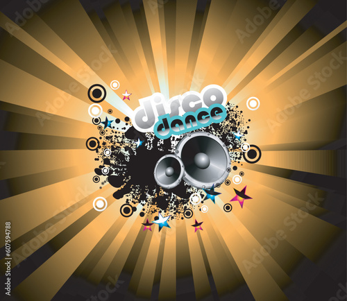 Abstract Music Discoteque Background template