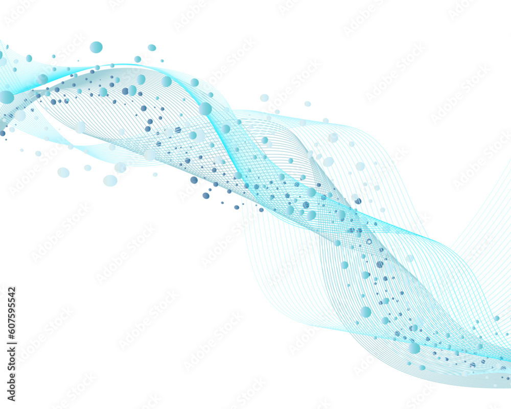 Abstract water vector background with bubbles of air Abstract water vector background with bubbles of air