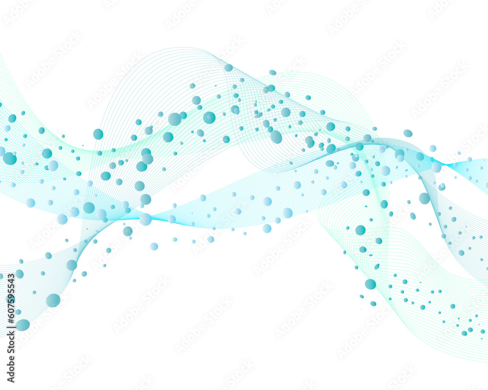 Abstract water vector background with bubbles of air Abstract water vector background with bubbles of air