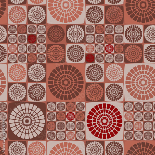 Seamless background from a geometrical ornament  Fashionable modern wallpaper or textile