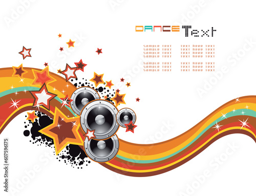 Dance and Music Event Background for poster or brochure