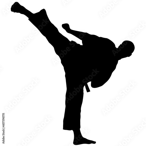 KARATE MEN SILUET VECTOR