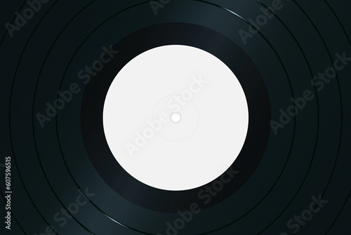 Close-up of gramophone record. High-detailed vector artwork.
